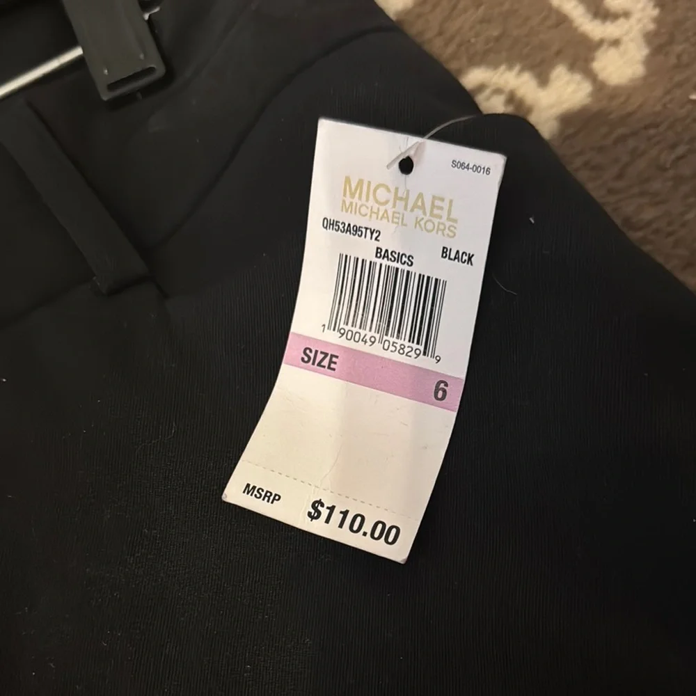 Michael Kors Black Trousers with Streamlined Fit - Picture 3 of 6